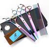 8.0 Inch Nimpson Colorful 3-pack, Pet Beauty Scissors, Straight Scissors, Set, Free Row Comb Pet Set