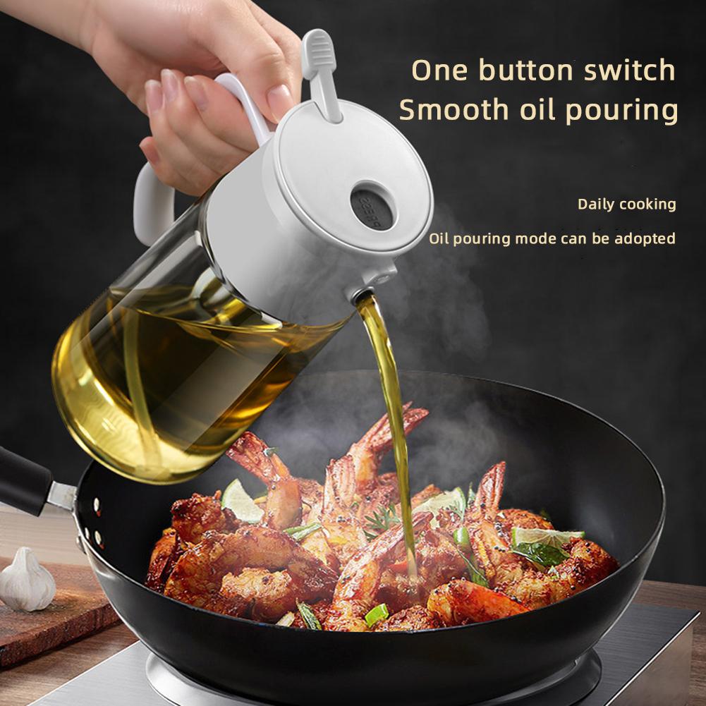 500ml Kitchen Spray Oil Dispenser Oil Sprayer Polisher Or Oil Brush For Air Fryer Salad Grilling Roasting Cooking For Kitchen