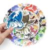 50pcs Dragon Graffiti Cool DIY Stickers: Creative Animal Design for Skateboard, Phone Case, Luggage, Waterproof
