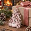 Artistic Guitar Hanging Decor Acrylic Christmas Ornament, Patchwork Jacket Butterfly Flat Pendant Decorative Car Accessories with Gold String for Tree
