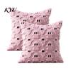 Cozy Halloween Ghost Cushion Covers 2Pcs Covers, Plush Throw Pillow 18x18 Decorative Pillowcase Inch Cases for Sofa Bed Couch Chair Theme Home