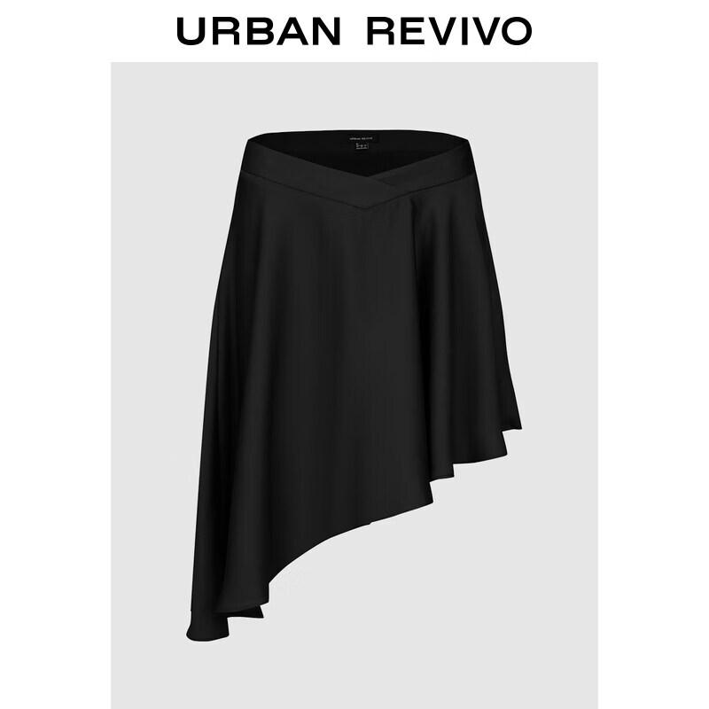 UR2026 Women s V-Neck Irregular Hem Skirt XL