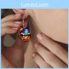 Themed Halloween Colorful Cartoon Ghost Pumpkin Pattern Women Acrylic Earrings