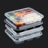 Disposable Microwavable Compartment Lunch Box with Lid