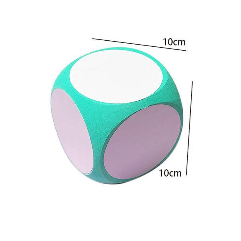 DIY Blank Dice Write On/Wipe Off Dice Portable Cleanable Blank Game Cubes for Classroom Teaching Dry Erase Outside Dice