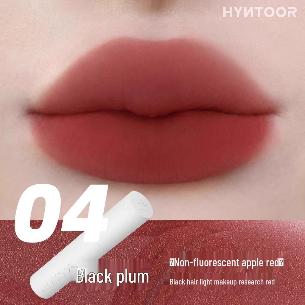 HYNTOOR Black Rabbit Matte Mist Macaron Lipstick – Student-Friendly Lip Gloss