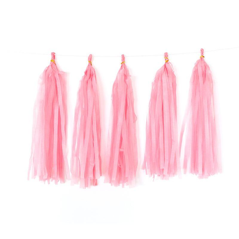 35cm Colorful Ribbon Paper Tassels for Birthday & Wedding Party Decorations