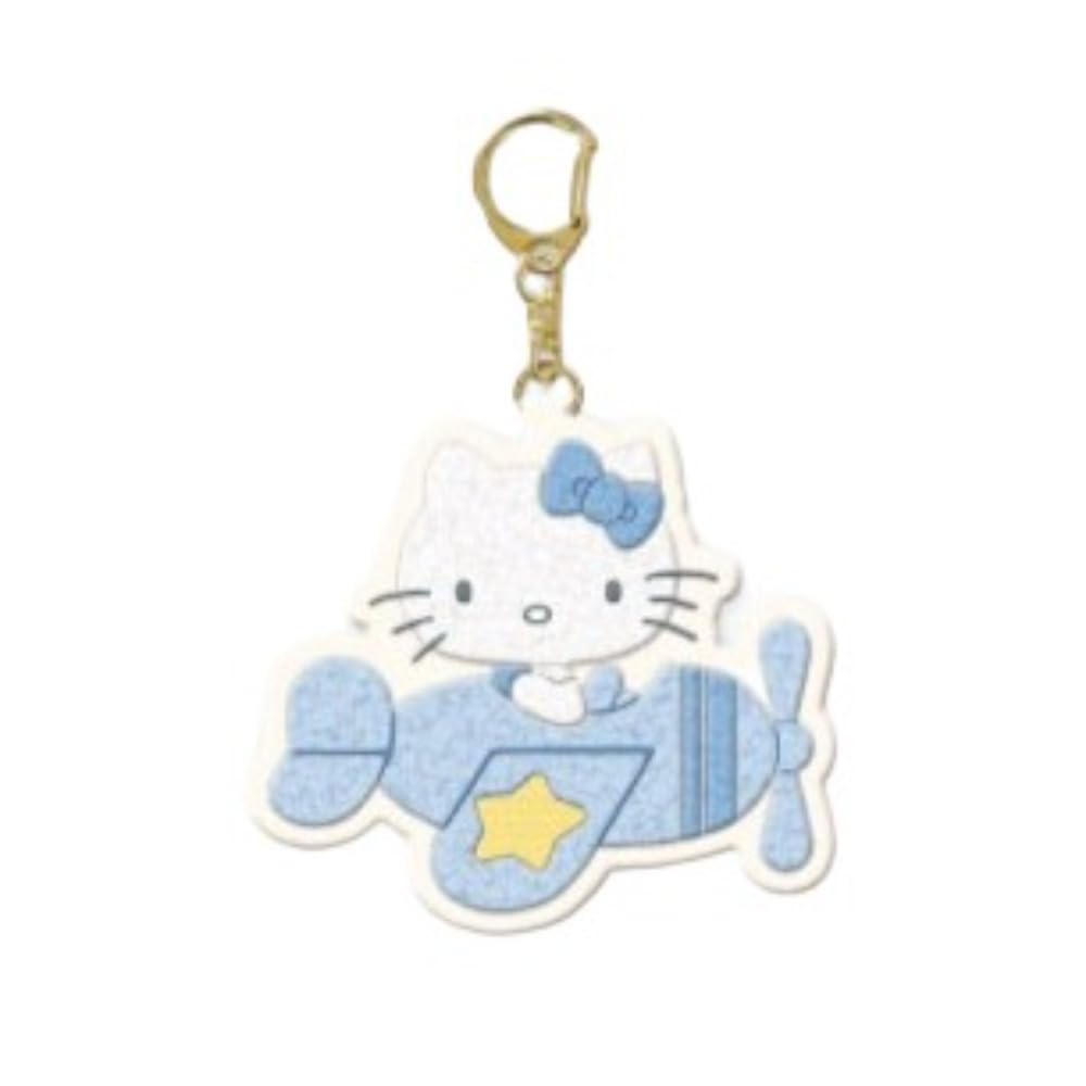 

Marimo Craft Sagara Keychain Airplane Light Blue Hello Kitty W92 x H81 x D10mm BLKT-063