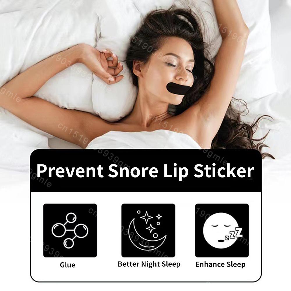 Anti Snoring Mouth Tape & Nose Breathing Sticker Night Sleeping Mouth Breath Improvement Patch Reduce Dry Mouth Promote