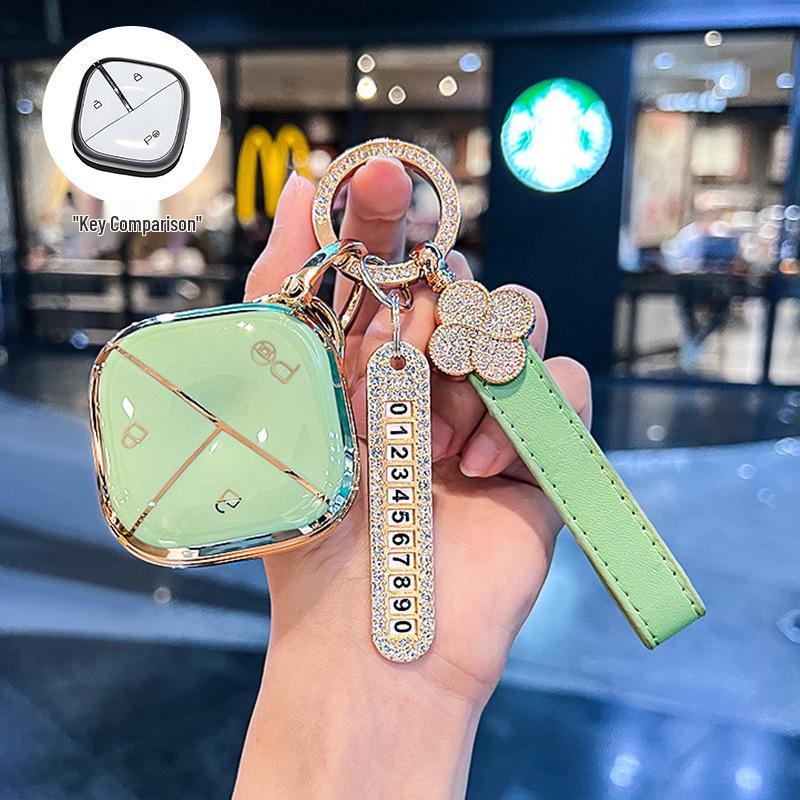 Cloud Yueye Wuling Key Case for KiWiev and Bingguo Models - Women's Key Shell with Buckle