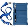 Lenovo Tab M9 case, armored with stand and strap, navy blue