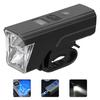 Rechargeable Bicycle Headlight LED Flashlight 5 Lighting Modes Type-C Charge Waterproof Bike Light with Battery Indicator Mount