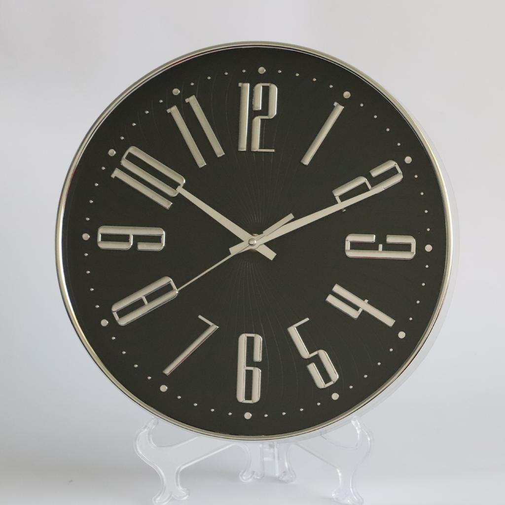 12 Zoll 30CM Leise Wanduhr, Kreativ und Modisch, Dreidimensionale Digitale Minimalistische Uhr für Zuhause Wohnzimmer