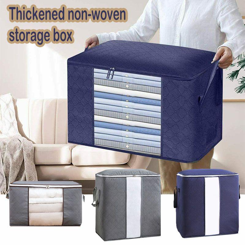 Durable Large Underbed Storage Bag For Clothes And Blankets With Enhanced Zipper