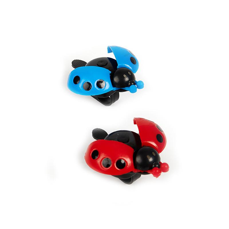 Mini Lovely Beetle Cartoon Ladybug Ring Bicycle Alloy Bell For Ride Horn Alarm
