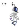 Rhinestone Peacock Pin Faux Crystal Brooch for Women, Bling Lapel Pin, Dainty Clothing Jewelry Wedding Party Prom Shape