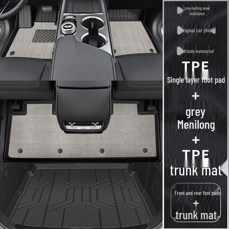 Cadillac CT5 TPE Floor Mats Set: Full Coverage Foot & Trunk Mats