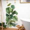 Personalized Tropical Green Plant Leaves Bathroom and Toilet Decoration and Beautification Wall Stickers