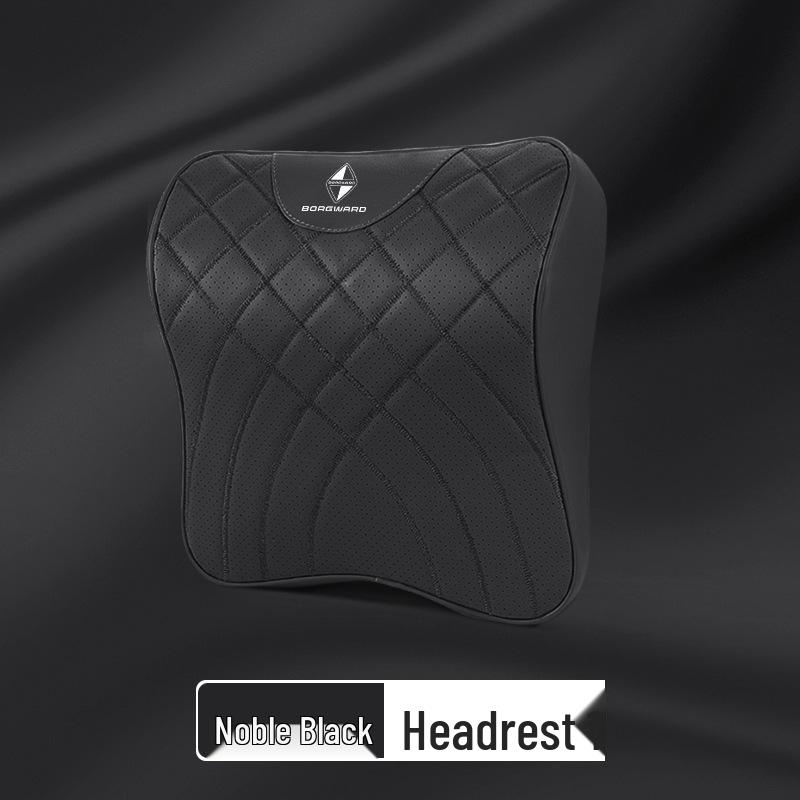 Lumbar, headrest, and neck support cushions for Borgward BX3, BX5, BX6, BXi5, and BXi7 cars.