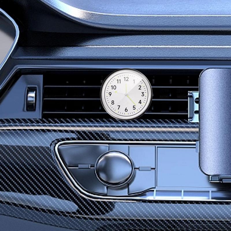 Autouhr, Auto-Armaturenbrett-Entlüftungsuhr, tragbare leuchtende Uhr, Armaturenbrett-Dekoration für Autos, Wohnmobile, SUVs