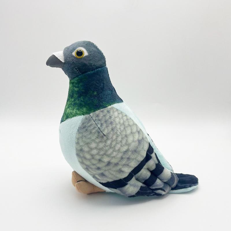 

Нові реалістичні плюшеві іграшки для птахів Симулятор білого зеленого голуба Мила сорока М’яка лялька-лялька Реквізит для фотографій Домашній декор Подарунки 20cm