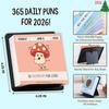 2026 Mini Desktop Calendar 365 Jokes Schedule Mark Funny Pun Flip Calendar Daily Planner Office Desk Decoration Calendar