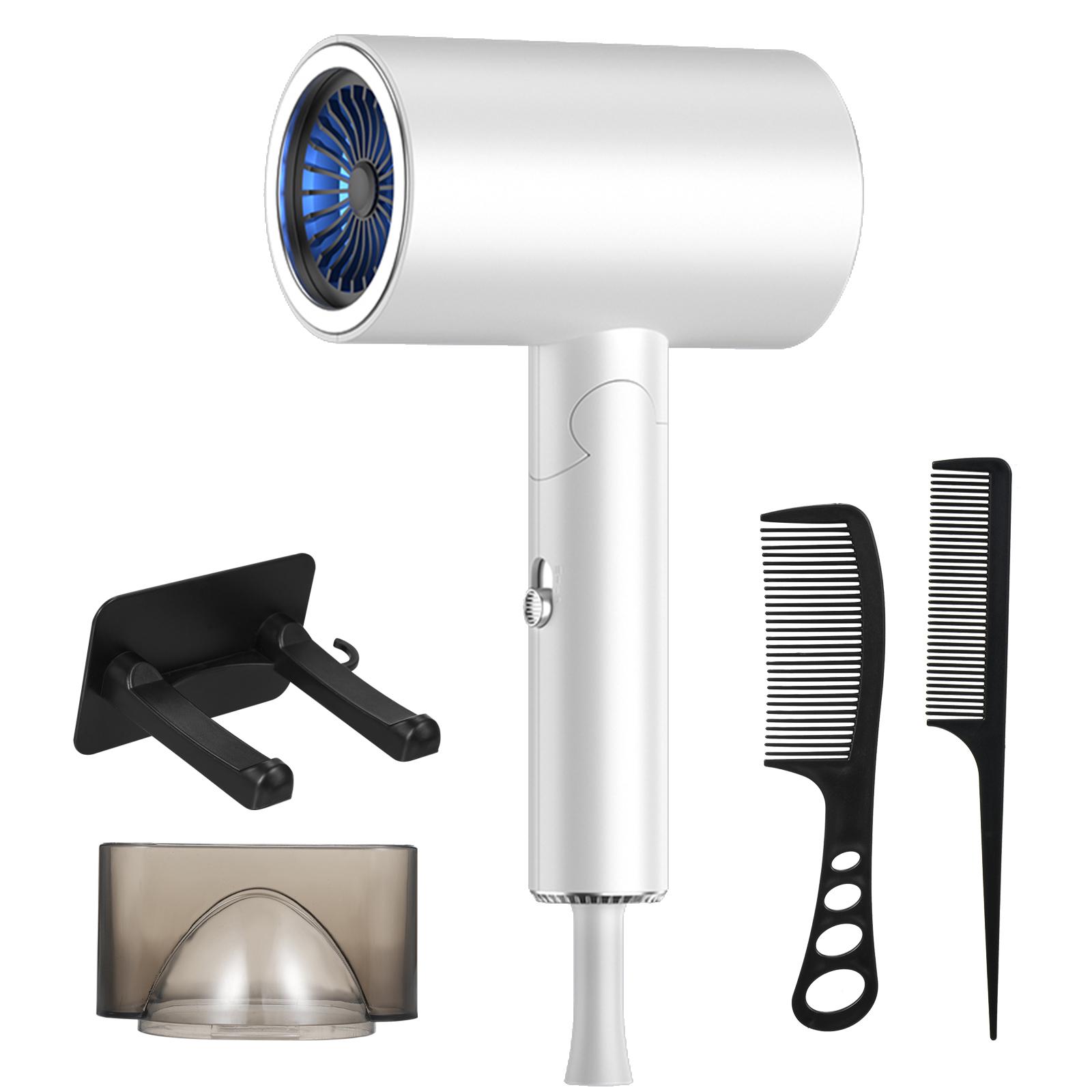 

Портативний складаний фен 1900 Вт Фен для швидкого висихання Холодний гарячий вітер Фен для укладання волосся білий