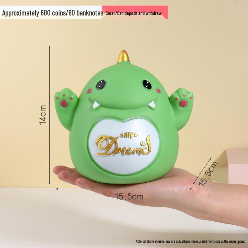 New Deer Cartoon Large Piggy Bank: Net Red Savings Bank for Girls, Kids' Gift