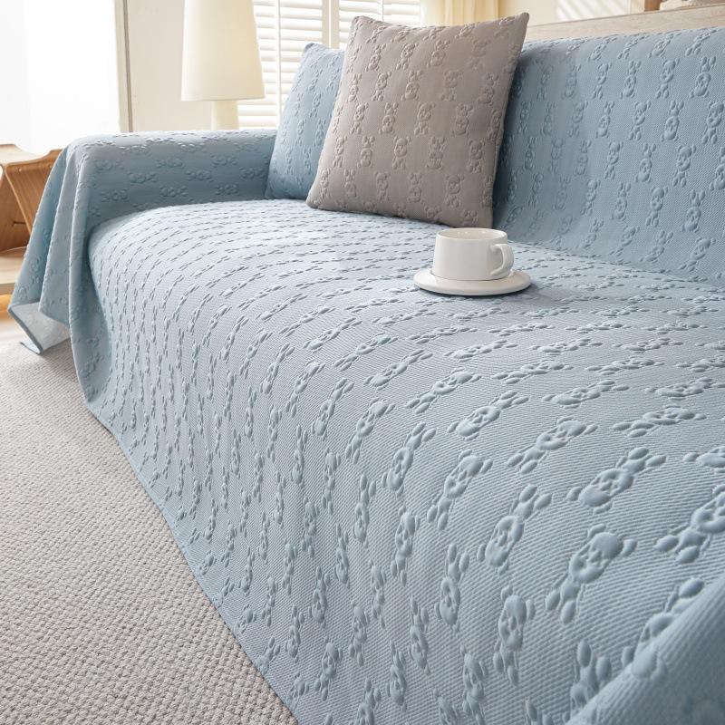 

Лето, прохладное ощущение, ледяной шелк, маленький медведь, диван, полотенце, полностью покрытый чехол для дивана, пылезащитный чехол для гостиной, цельный чехол для дивана, тканевая подушка 180*130