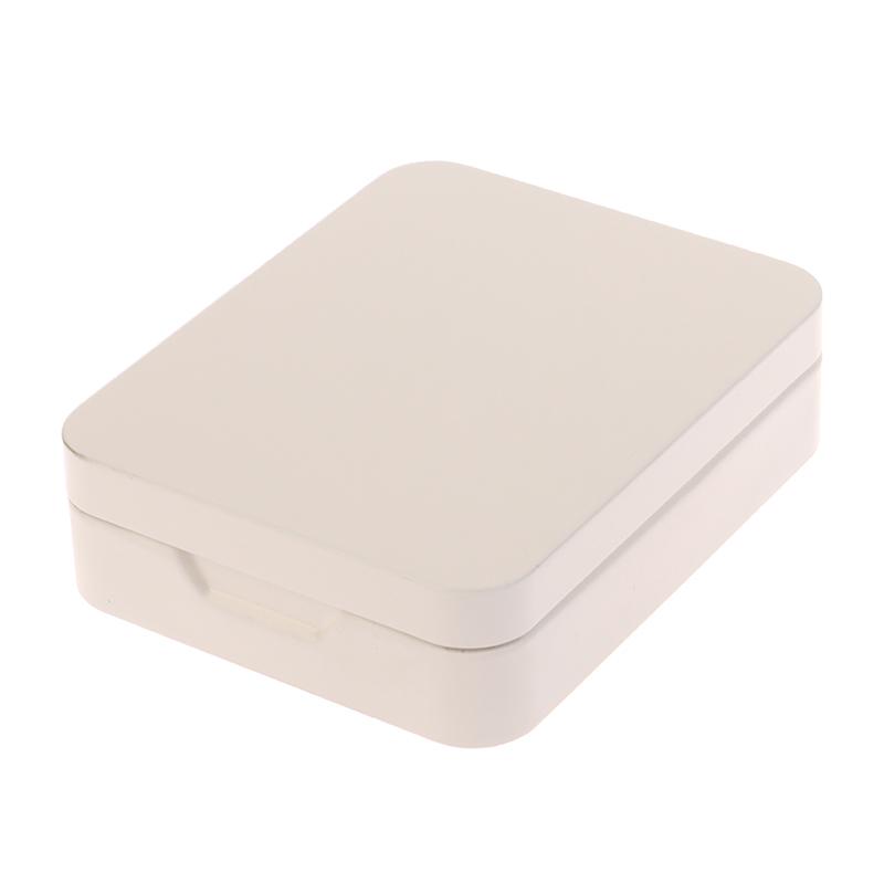 1Pc Tinplate Storage Boxes Metal Rectangular Empty Mini Box Tinplate Candy Pill Cases Hinged Containers Jewelries Organizer