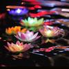Waterproof Artificial Lotus Lamp LED Electronic Candle Lotus Night Light  Swimming Pool