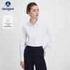 Women's Solid Jacquard Long Sleeve Blouse