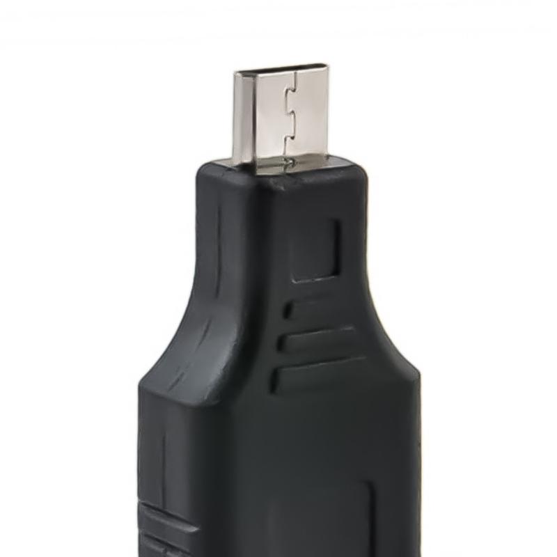 2Pack USB2.0 MicroUSB Male to Type A Female OTG Adapter Connectors Converters Coupler for Androids Devices and Tablets