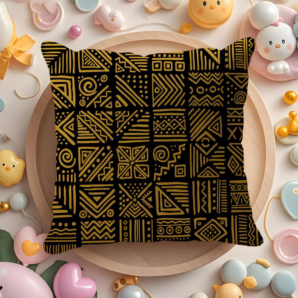 African Tribal Pattern Pillow Case Pattern Printed Pillowcase For Living Room Sofa Cushion Cover  Bedroom Decor