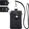 Badge Holder With Id Window Small Wallet Waterproof Anti-Theft Travel Keychain Wallet Men Women Slim Zip Card Lanyard Wallet
