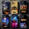 Coque de téléphone souple Retour vers le Futur pour iPhone 16 16E 17 Air 15 Pro Max 14 Plus 13 Mini 11 12 7 Coque Arrière Noire