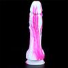 Two-pronged Mixed Color Silicone Double-headed Penis Size Fake Penis Female Anal Plug Masturbation Device Adult Products