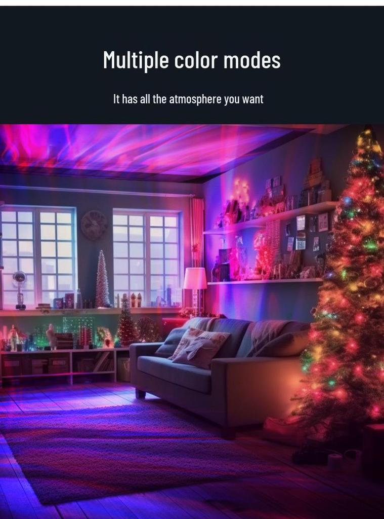 Starry Sky Multi-Color Night Light Projector with Timer