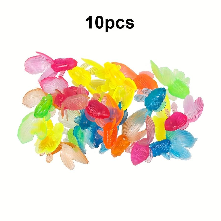 5/10/20 szt. 5 cm Mieszany Kolor Przezroczysty Złota Rybka Ozdoba Symulacja Miniaturyzacja Ryba DIY Ogród Akwarium Dekoracja JXB