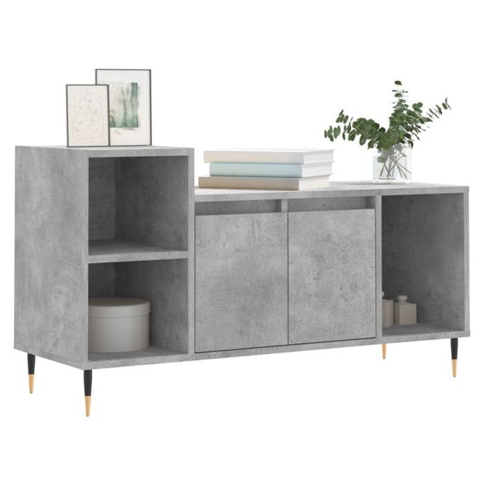 VidaXL TV Stand Concrete Grey 100x35x55 Cm Engineered Wood 831312