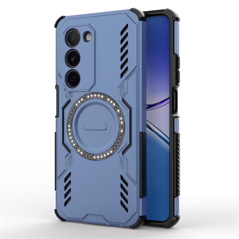 For Oppo A5m Case For Oppo A5m Shockproof Anti-knock Magnetic Adsorption Wireless Charge Back Cover For Oppo A5m Case 6.67 Inch