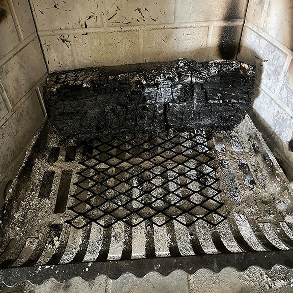 Holzofenrost Schwerlast Stahl Kaminrost Stahl Kamin Glutfanggitter Feuerroste für Familie Langlebig