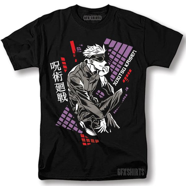 

Jujutsu Kaisen Satoru Gojo Shirt Anime Manga Graphic T-Shirt XL