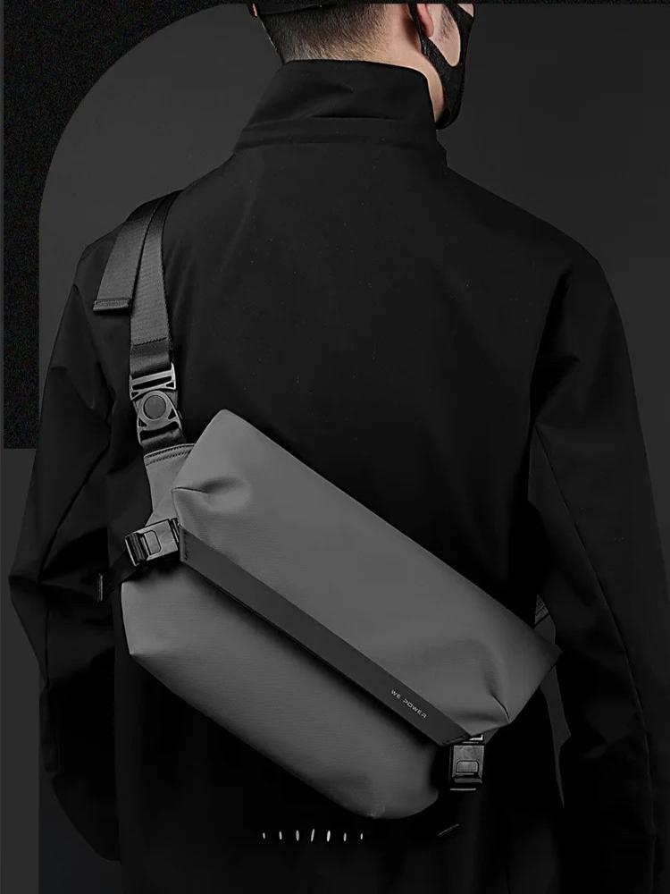 Multi-functional Men's Handbag Waterproof Outdoor Sports Chest Bag Travel Shoulder Bag Portable Waist Pack Crossbody