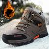 Męskie górskie zimowe ocieplane wygodne ciepłe zimne lekkie wodoodporne antypoślizgowe amortyzujące śniegowce z grubą podeszwą