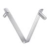 5/10Pcs Pool Brush V-Shape Clip Steel Pool Rod Holder Hanger Hook Butterfly Push Button Spring Clips Double Pin Button