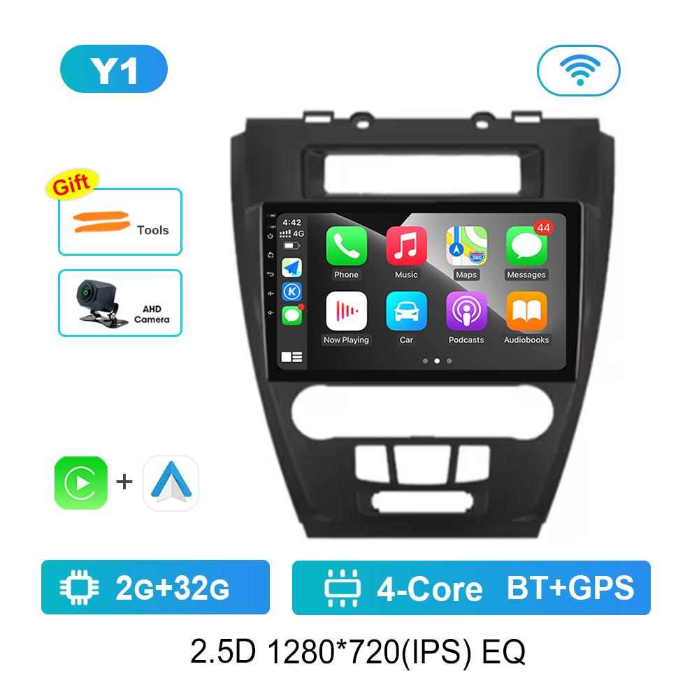 Car Radio Multimedia Player Android System 9'' for Ford Fusion Mondeo Mustang 2009 - 2012 WiFi DSP Stereo GPS Navi 4G HD Screen