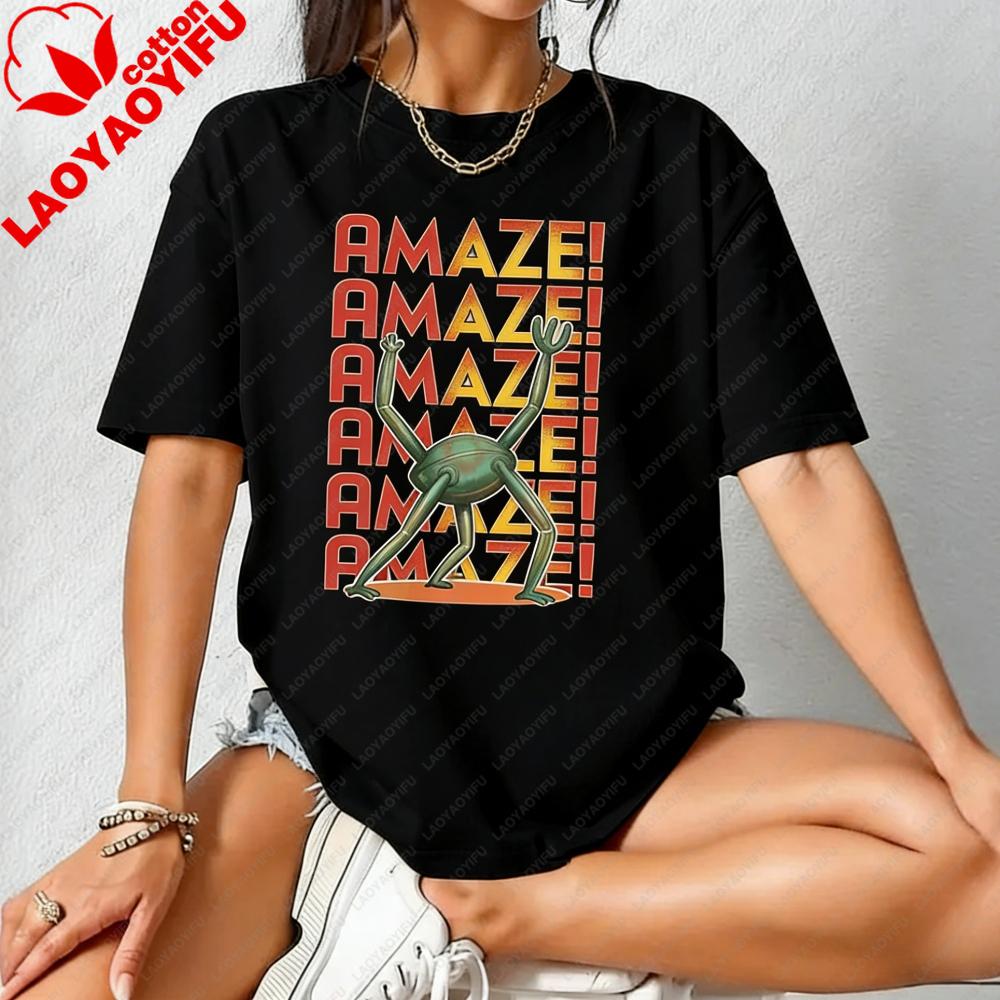 Amaze Amaze Amaze Shirt Project Hail Mary Rocky Inspired Sci Fi Tshirt Retro Style Book Lover Gift TShirt Unisex Unisex Cotton Tops