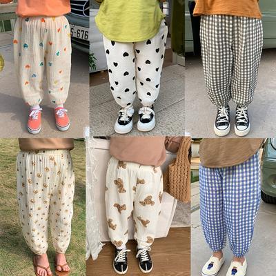 Baby Bio-Baumwolle Hose Neugeborene Kleinkinder Hose Casual Haremshose Frühling Sommer süße weiche Musselin Kleidung Hose Capris