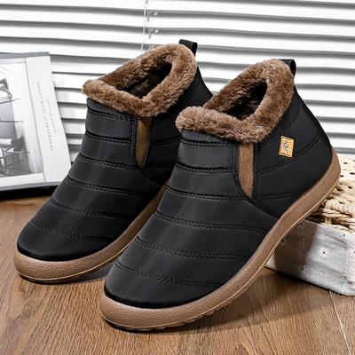 2026 Women Boots Winter Warm Shoes Fashionable Ankle Boots Snow Black Red Waterproof Winter Cotton Shoes